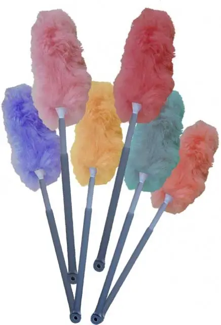 Wooly Wonder Plumeau télescopique en laine d'agneau 32" à 60"