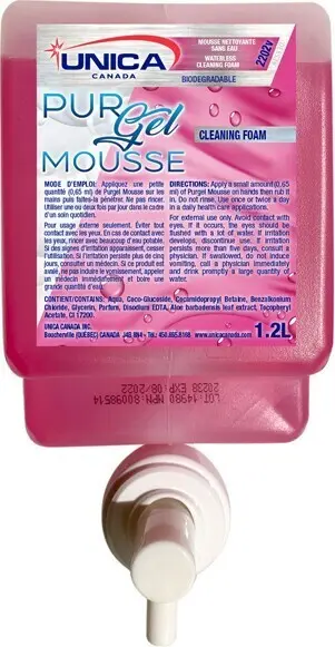 UNICA Mousse antibactérienne Purgel Mousse