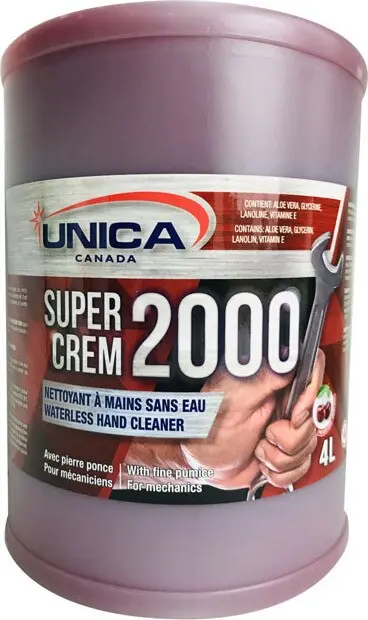 SUPER CREM 2000 Savons à mains sans eau pour mécaniciens