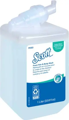 Nettoyant mousse pour le corps et les cheveux Scott Pro, 1L