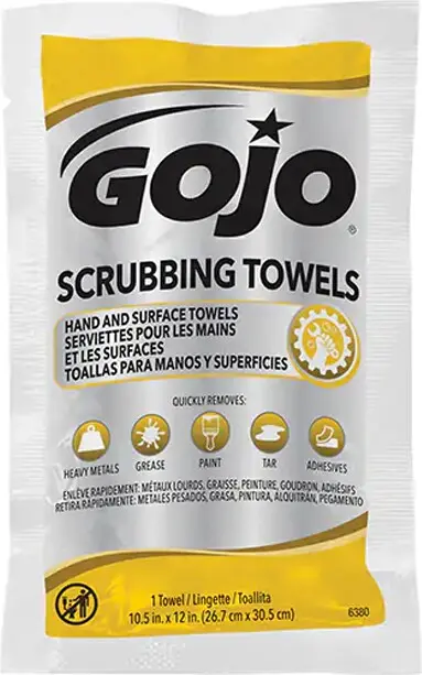 Serviette de nettoyage avec abrasif Gojo