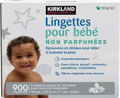 Recharge de lingettes humides pour bébés Diamond Wipes