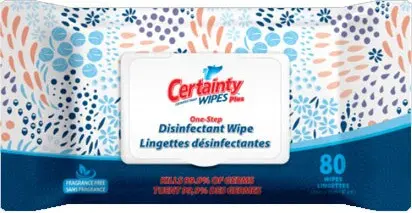 CERTAINTY PLUS Lingettes désinfectantes Humides