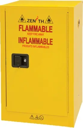 Armoire pour produits inflammables avec porte manuelle