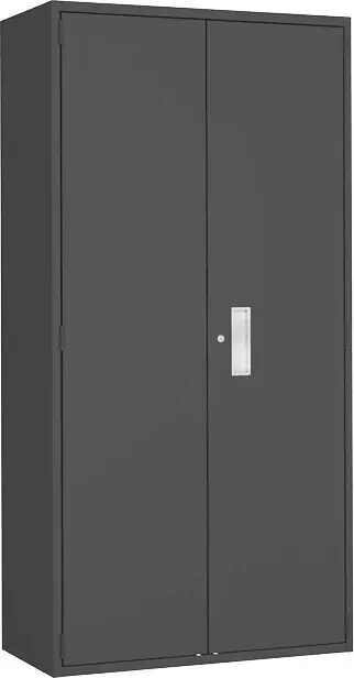 Armoire de rangement Hi-Boy, 4 tablettes, noir
