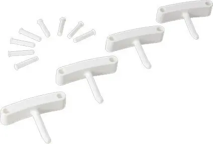 Crochet de rechange pour support mural Vikan