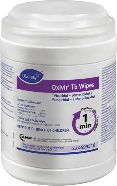 OXIVIR TB Lingettes désinfectantes au peroxyde d'hydrogène jetables