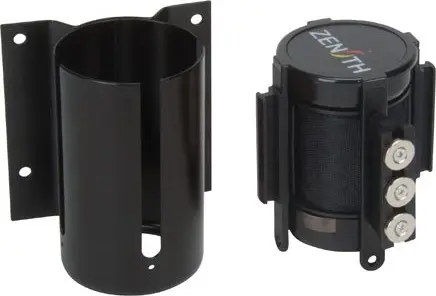 Barrière à fixation murale noir avec ruban magnétique de 12'