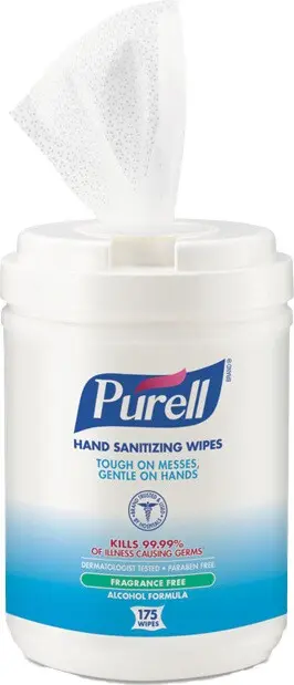 PURELL Lingettes désinfectantes pour les mains avec alcool