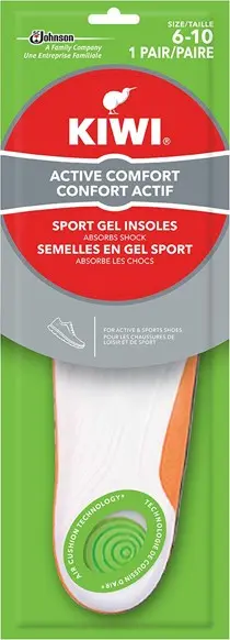 Semelles de sport avec gel Confort Actif KIWI