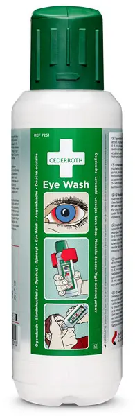 Douche oculaire en bouteille de 500 mL Cederroth