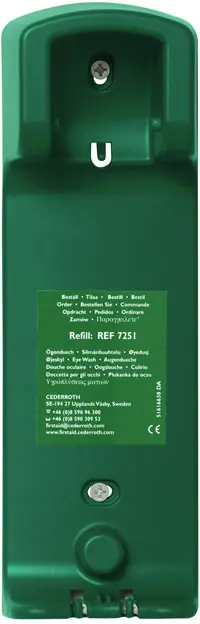 Support mural pour douche oculaire en bouteille de 500 mL Cederroth