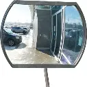 Miroir convexe rectangulaire/rond avec bras télescopique