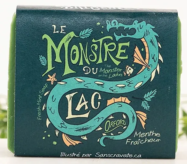 Savon Le Monstre du lac Orford - menthe fraîcheur 100 g