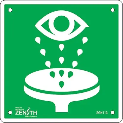 Enseigne de sécurité pour douche oculaire