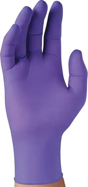 Gants de nitrile mauve 6 mils sans poudre
