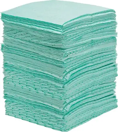 Feuilles absorbantes liées, Matières dangereuses