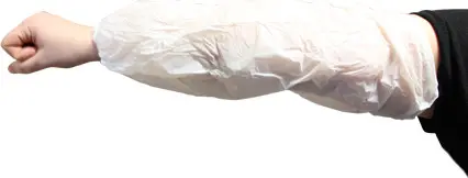 Manchette jetable pour la protection des avants bras et des vêtements