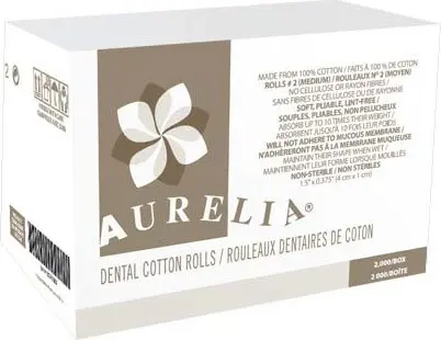 Rouleaux dentaires de coton Aurelia