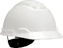 Casque de sécurité blanc avec suspension à 4 points