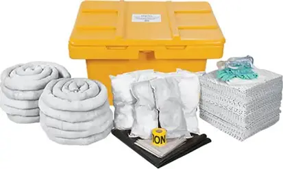 Trousse de déversement en coffre verrouillable