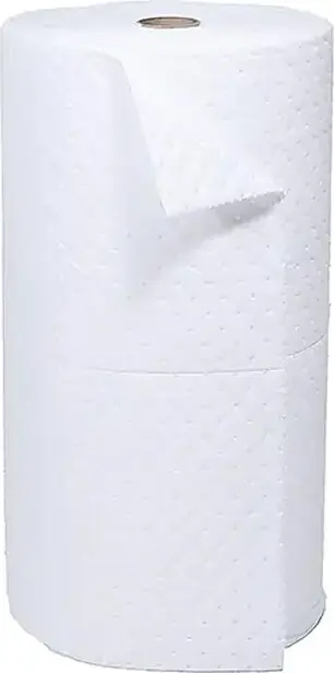 Rouleau absorbant pour huile seulement, 15" x 150', blanc