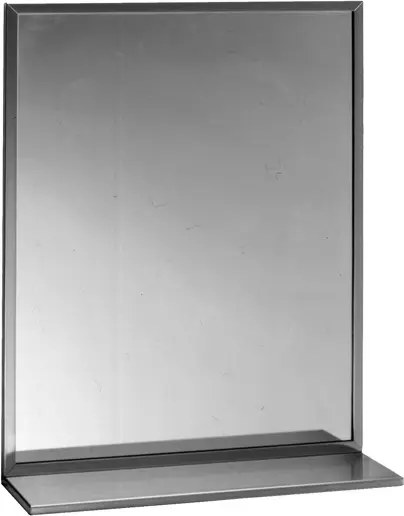 Miroir avec tablette et cadre biseauté