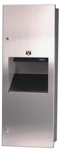 Unité murale avec distributeur automatique et poubelle de 18 L