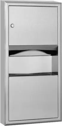 Distributeur mural d'essuie-mains avec poubelle B-3699