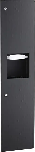 Distributeur de papiers et poubelle en unité murale Trimline Series