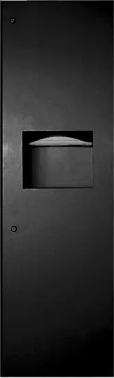 Distributeur de papiers et poubelle encastrée de 56'' Bobrick B-3900 TRIMLINE