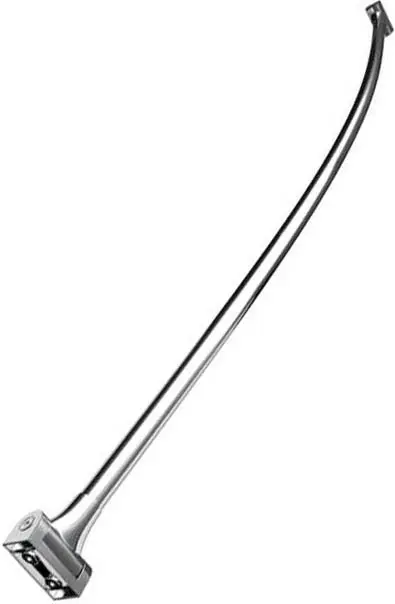 Tringle pour rideau de douche en acier inoxydable brossé