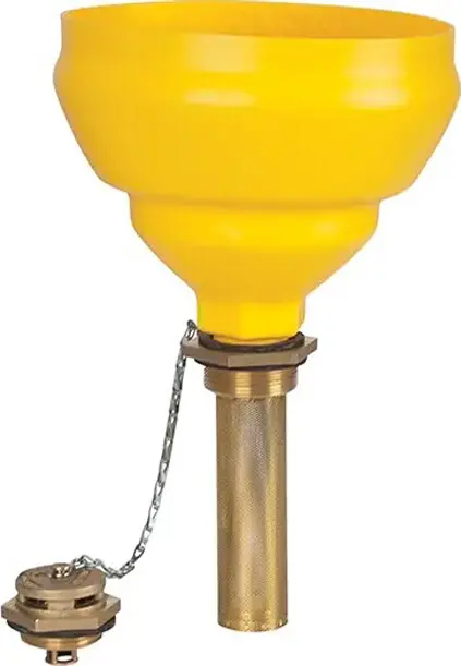 Entonnoirs avec soupape de remplissage