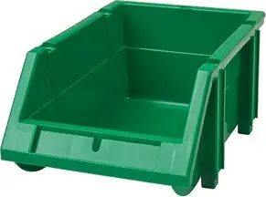 Bacs empilables et à suspendre verts 