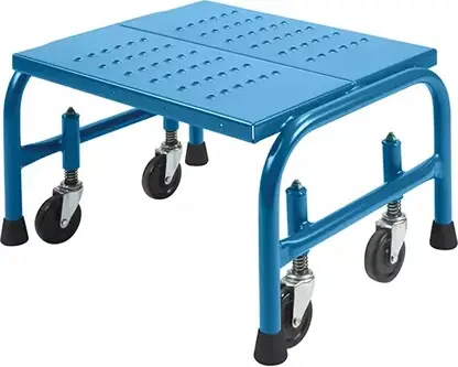Escabeau roulant 1 marche en acier