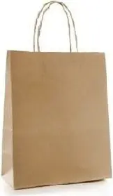 Sac en papier brun à poignées