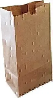 Sac en papier brun utilisé dans l'industrie alimentaire