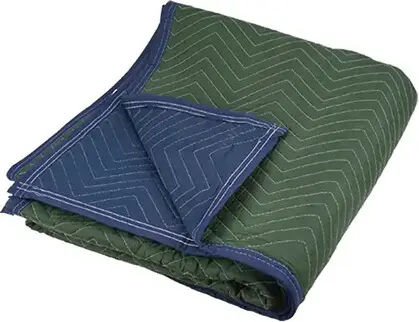 Couverture de protection pour déménagement 80'' x 72'', vert et bleu, 5 lb