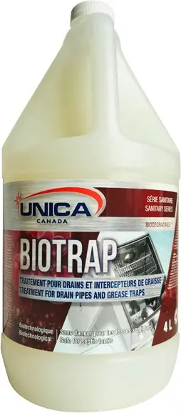 BIOTRAP Traitement pour drains et intercepteurs de graisses