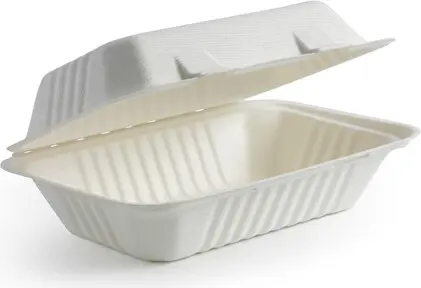 Contenant de transport pour repas à emporter compostable