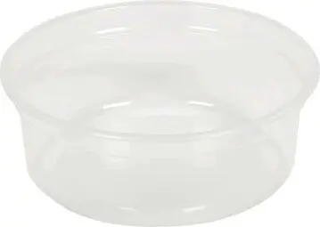 Contenant rond en plastique recyclable