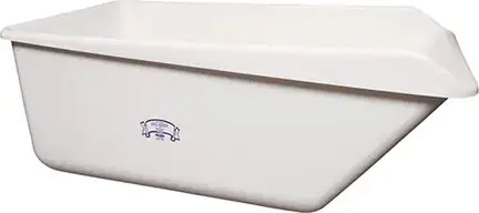 Bac de rangement à rebord incliné en plastique