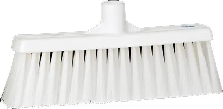 Tête de balai droit, fibre de crins moyen, 12"