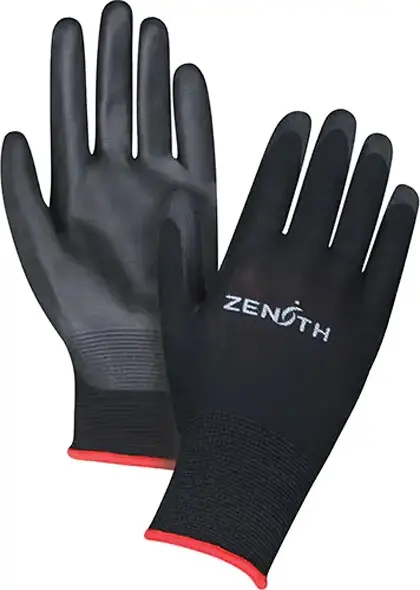 Gants enduits légers, revêtement en polyuréthane, calibre 13 Noir