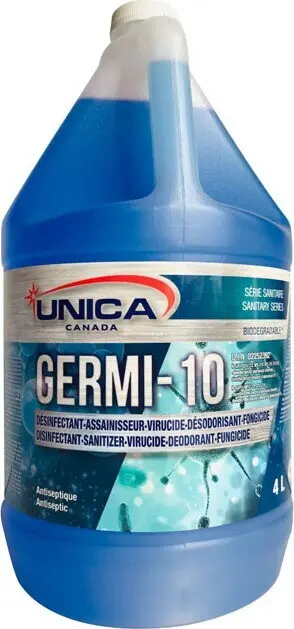 GERMI-10 Nettoyant désinfectant assainisseur désodorisant en une étape