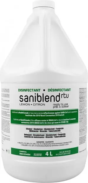 SANIBLEND RTU, Nettoyant désodorisant désinfectant Prêt à utiliser
