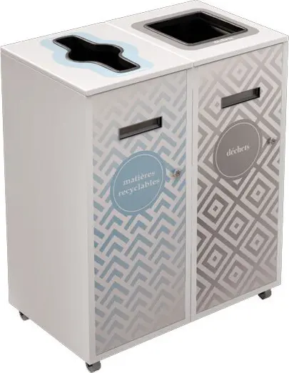 LOUNGE Îlot de récupération à 2 voies 58L