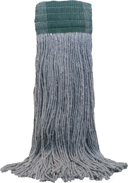 Tête de vadrouille en coton, coupée, verte