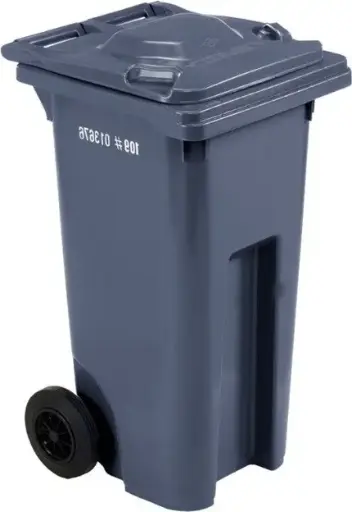 Bac roulant pour le recyclage 120L