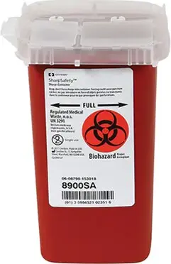 [TQSGB194000] Contenant phlébotomie pour objets pointus et aiguilles 1L